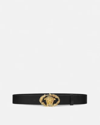 Curea din piele cu cataramă Crest  4 cm