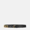 Curea din piele cu logo Versace 2,5 cm Curea din piele cu logo Versace 2,5 cm