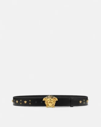 Curea din piele decorată La Medusa 4 cm