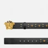 Curea din piele decorată La Medusa 4 cm Curea din piele decorată La Medusa 4 cm
