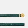 Curea Medusa Biggie cu efect de crocodil 3 cm Curea Medusa Biggie cu efect de crocodil 3 cm