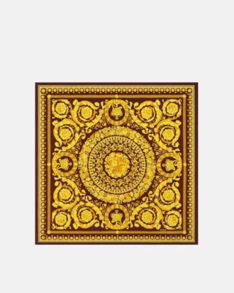 Eșarfă din mătase twill imprimată 90 cm Eșarfă din mătase twill imprimată 90 cm