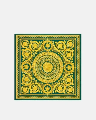 Eșarfă din mătase twill imprimată 90 cm Eșarfă din mătase twill imprimată 90 cm