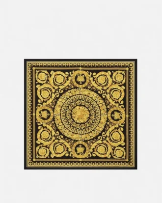 Eșarfă din mătase twill imprimată 90 cm Eșarfă din mătase twill imprimată 90 cm