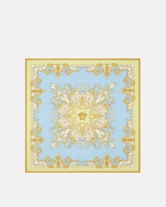 Eșarfă din mătase twill imprimată 90 cm