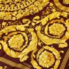 Eșarfă din mătase twill imprimată 90 cm Eșarfă din mătase twill imprimată 90 cm