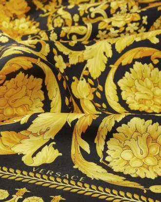 Eșarfă din mătase twill imprimată 90 cm Eșarfă din mătase twill imprimată 90 cm