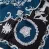 Eșarfă din mătase twill imprimată 90 cm Eșarfă din mătase twill imprimată 90 cm