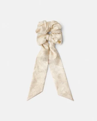 Eșarfă tip scrunchie din twill cu imprimeu pentru copii Eșarfă tip scrunchie din twill cu imprimeu pentru copii