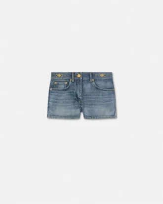 Fabricați în Japonia Pantaloni scurți din denim cu talie medie