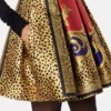 Fustă balerină din mătase Barocco Silk cu imprimeu Cheetah Fustă balerină din mătase Barocco Silk cu imprimeu Cheetah