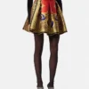 Fustă balerină din mătase Barocco Silk cu imprimeu Cheetah Fustă balerină din mătase Barocco Silk cu imprimeu Cheetah