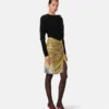 Fustă midi drapată Cheetah Foulard Fustă midi drapată Cheetah Foulard
