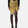Fustă midi drapată Cheetah Foulard Fustă midi drapată Cheetah Foulard