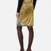 Fustă midi drapată Cheetah Foulard Fustă midi drapată Cheetah Foulard