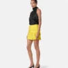 Fustă mini ajustată din satin reversibil Fustă mini ajustată din satin reversibil