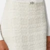 Fustă mini din bumbac tweed