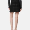 Fustă mini din bumbac tweed