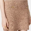 Fustă mini din tricot cu amestec de cașmir Mouliné Fustă mini din tricot cu amestec de cașmir Mouliné