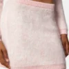 Fustă mini din tricot jacquard mohair Fustă mini din tricot jacquard mohair