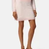 Fustă mini din tricot jacquard mohair Fustă mini din tricot jacquard mohair