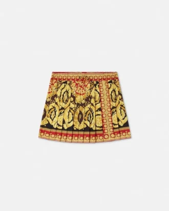 Fustă mini plisată Barocco