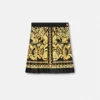 Fustă mini plisată din twill de mătase imprimat Fustă mini plisată din twill de mătase imprimat
