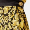 Fustă mini plisată din twill de mătase imprimat Fustă mini plisată din twill de mătase imprimat