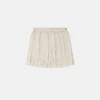 Fustă plisată din twill cu imprimeu pentru copii Fustă plisată din twill cu imprimeu pentru copii