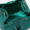 Geantă mini bucket din satin cu ornamente La Medusa Geantă mini bucket din satin cu ornamente La Medusa