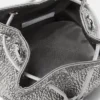 Geantă mini bucket din satin cu ornamente La Medusa Geantă mini bucket din satin cu ornamente La Medusa