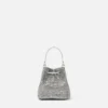 Geantă mini bucket din satin cu ornamente La Medusa Geantă mini bucket din satin cu ornamente La Medusa