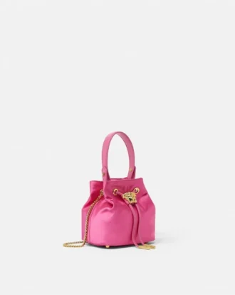 Geantă mini tip sac din satin La Medusa Geantă mini tip sac din satin La Medusa