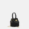 Geantă mini tip sac din satin La Medusa Geantă mini tip sac din satin La Medusa