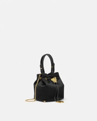 Geantă mini tip sac din satin La Medusa Geantă mini tip sac din satin La Medusa