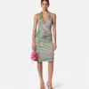 Geantă mini tip sac din satin La Medusa Geantă mini tip sac din satin La Medusa