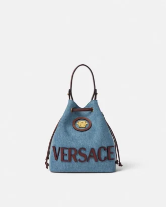 Geantă tip sac din denim La Medusa