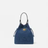 Geantă tip sac din denim La Medusa Geantă tip sac din denim La Medusa