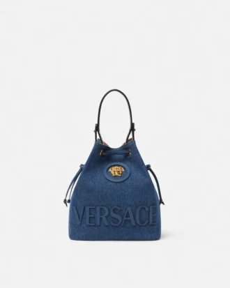 Geantă tip sac din denim La Medusa