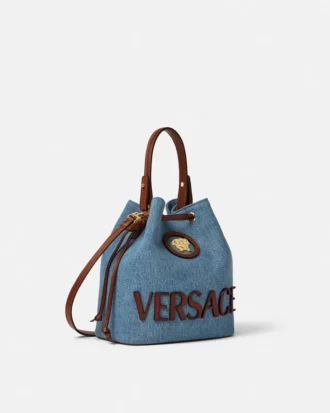 Geantă tip sac din denim La Medusa