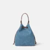 Geantă tip sac din denim La Medusa Geantă tip sac din denim La Medusa