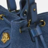 Geantă tip sac din denim La Medusa Geantă tip sac din denim La Medusa