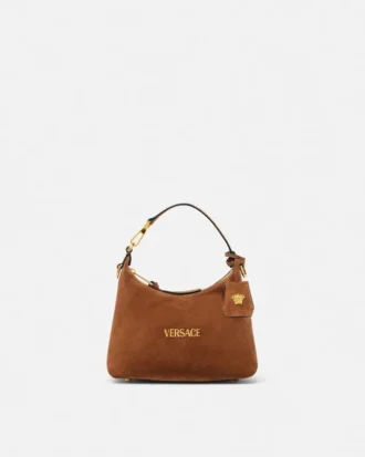 Geantă Versace Tag din piele întoarsă
