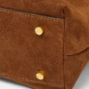Geantă Versace Tag din piele întoarsă Geantă Versace Tag din piele întoarsă