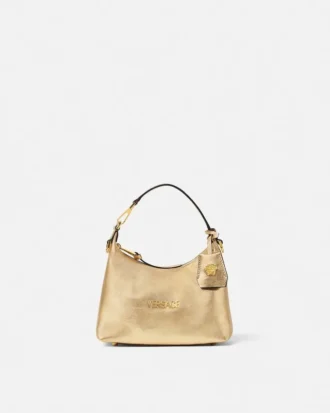 Geantă Versace Tag Hobo Metallic