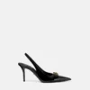 Gianni Ribbon Patent Slingbacks 85 mm Gianni Ribbon Patent Slingbacks 85 mm