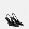 Gianni Ribbon Patent Slingbacks 85 mm Gianni Ribbon Patent Slingbacks 85 mm