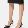 Gianni Ribbon Patent Slingbacks 85 mm Gianni Ribbon Patent Slingbacks 85 mm