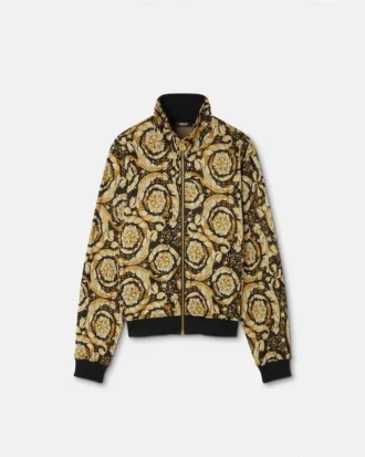 Hanorac cu fermoar Barocco Jacquard