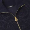 Hanorac cu fermoar din bumbac jacquard Barocco Hanorac cu fermoar din bumbac jacquard Barocco